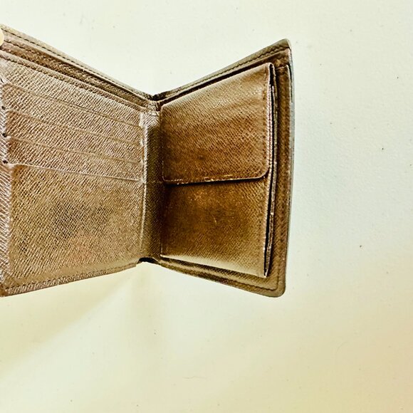 AUTHENTIC DAMIER EBENE BIFOLD MEN'S WALLET VINTAGE CA2152 MADE IN SPAIN - Picture 11 of 12